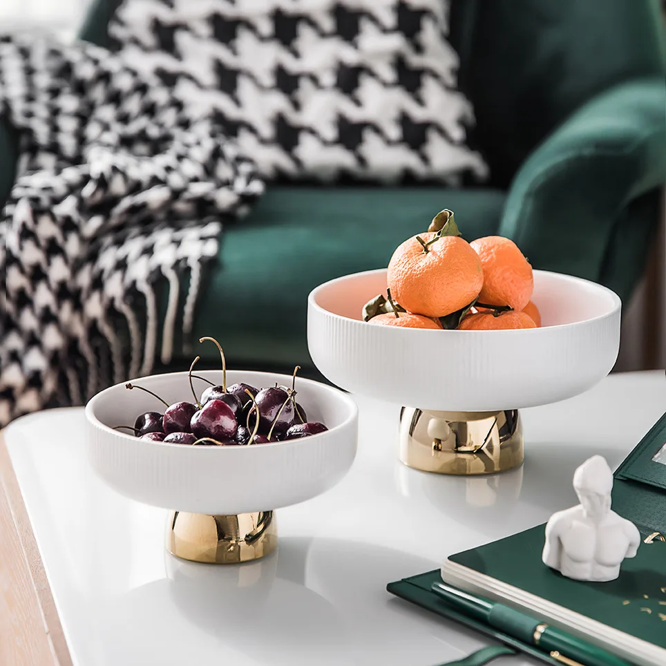 Ceramic Fruit Plate Coffee Table Luxury Snack Plate Creative High Fruit Plate Restaurant Salad Plate Food Container Decorate
Ceramic Fruit Plate Coffee Table Luxury Snack Plate Creative High Fruit Plate Restaurant Salad Plate Food Container Decorate