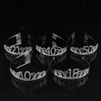 10 18 20 50th Birthday Party Decorations Adult Crystal Rhinestone Tiara Princess Crown Hairbands Accessories 
10 18 20 50th Birthday Party Decorations Adult Crystal Rhinestone Tiara Princess Crown Hairbands Accessories