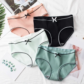Fashion Striped Cotton Panties For Women Sexy Bow Knot Underwear Soft Underpants Girls Briefs Lingerie Female Big Size Panties
Fashion Striped Cotton Panties For Women Sexy Bow Knot Underwear Soft Underpants Girls Briefs Lingerie Female Big Size Panties