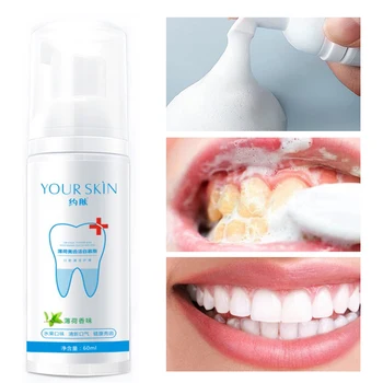 Tooth Whitening Cleaning Mousse Fresh Shining Toothpaste Fresh breath Remove Plaque Stains Bright Teeth Portable Dental Tool 60g
Tooth Whitening Cleaning Mousse Fresh Shining Toothpaste Fresh breath Remove Plaque Stains Bright Teeth Portable Dental Tool 60g