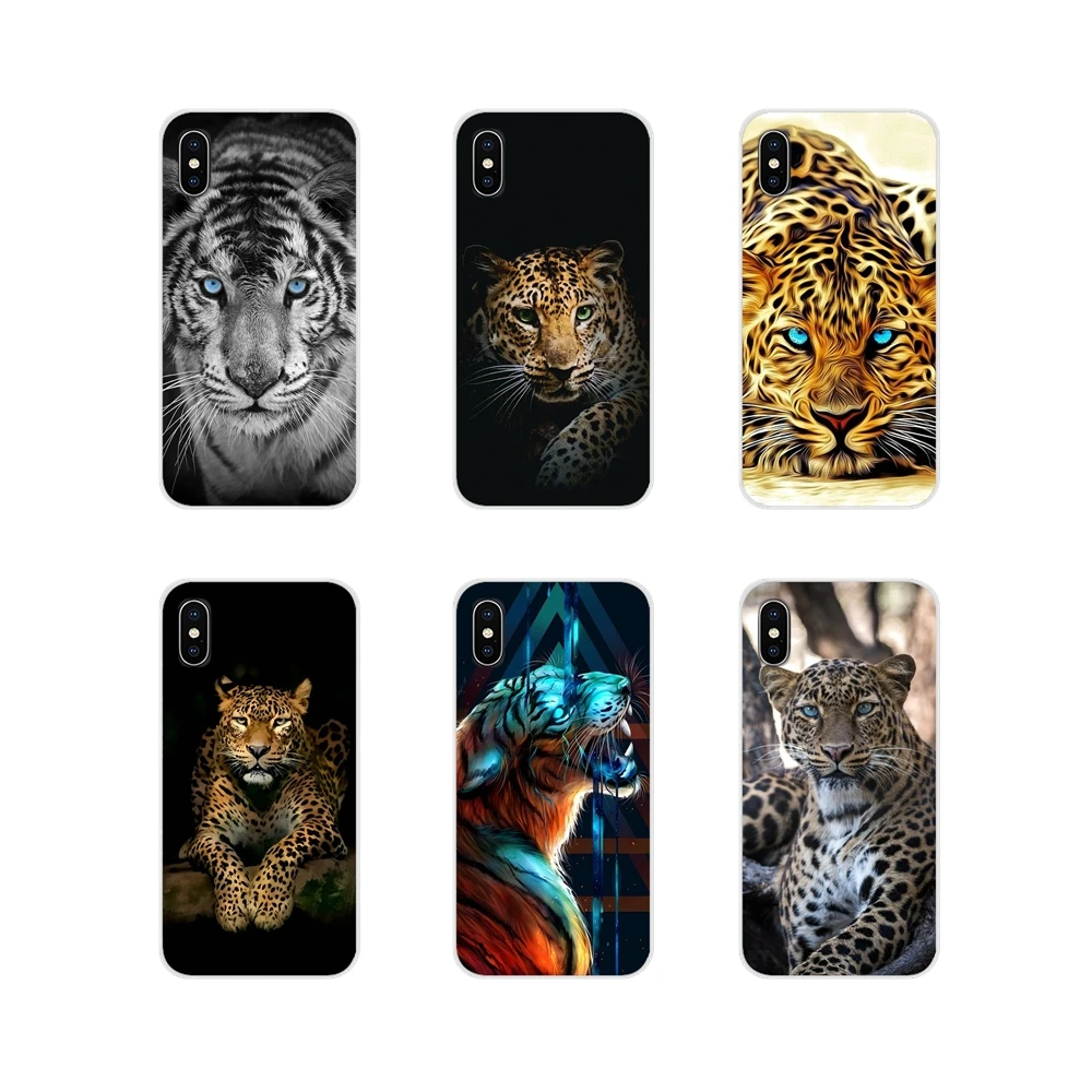 Для Apple iPhone X XR XS 11Pro MAX 4S 5C SE 6S 7 8 Plus ipod touch 5 6 аксессуары чехол для телефона тигр лев
