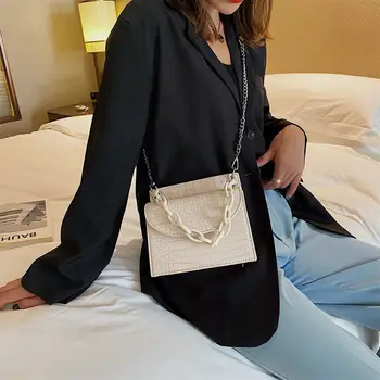 Female Crossbody Bags Crocodile Pattern PU Leather for Women Shoulder Handbags 2020 Chain Mini Purses Travel Cross Body Bag
Female Crossbody Bags Crocodile Pattern PU Leather for Women Shoulder Handbags 2020 Chain Mini Purses Travel Cross Body Bag