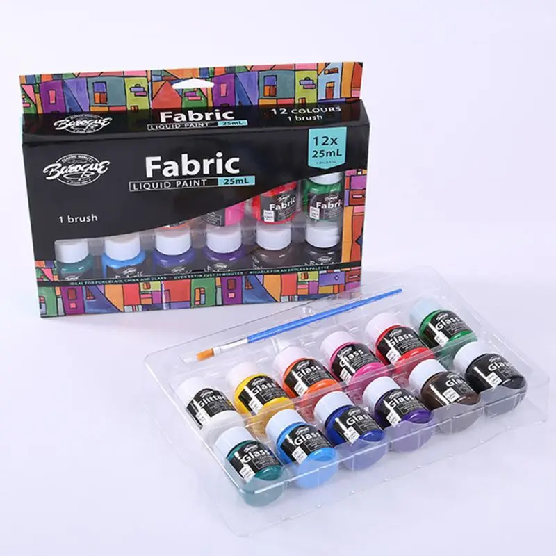 12 x 25ml Heavy Body Colors Rich Pigments Glass Paint Set for Painting Canvas Crafts
12 x 25ml Heavy Body Colors Rich Pigments Glass Paint Set for Painting Canvas Crafts