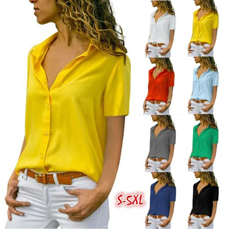 Women Tops Blouses 2018 Autumn Elegant Long Sleeve Solid V-Neck Chiffon Blouse Female Work Wear Shirts Blouse Plus Size -8
Women Tops Blouses 2018 Autumn Elegant Long Sleeve Solid V-Neck Chiffon Blouse Female Work Wear Shirts Blouse Plus Size -8