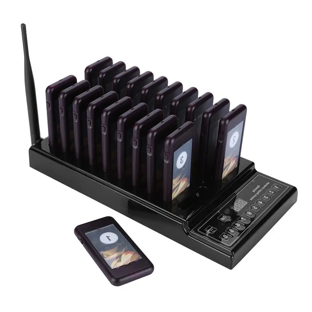 999 Channel Wireless Paging Queuing System Restaurant Pager 1 Transmitter + 20 Coaster Pagers Restaurant Equipment
999 Channel Wireless Paging Queuing System Restaurant Pager 1 Transmitter + 20 Coaster Pagers Restaurant Equipment