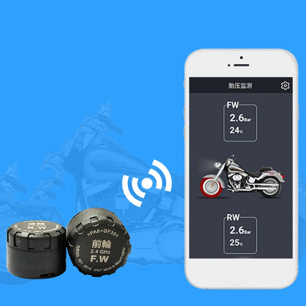 Motorcycle Tire Pressure Monitor Temperature External Smart Waterproof
Motorcycle Tire Pressure Monitor Temperature External Smart Waterproof