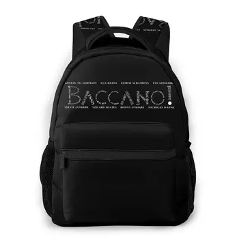Baccano Typography New Pattern knapsack Steins Gate Teens Books Backpack 
Baccano Typography New Pattern knapsack Steins Gate Teens Books Backpack