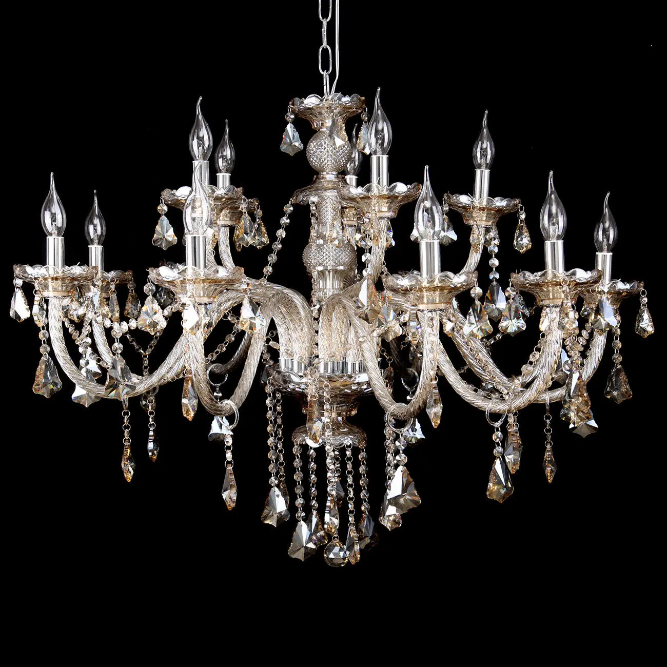 Honhill Modern Chandelier Light K9 Crystal Glass Light Pendant Living Room Light Cognac Color E14 220V
Honhill Modern Chandelier Light K9 Crystal Glass Light Pendant Living Room Light Cognac Color E14 220V