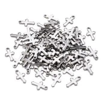 100pcs Stainless Steel Cross Pendants Religious Faith Charms for Handmade DIY Necklace Bracelet Jewelry Finding Making 12x7x1mm 
100pcs Stainless Steel Cross Pendants Religious Faith Charms for Handmade DIY Necklace Bracelet Jewelry Finding Making 12x7x1mm