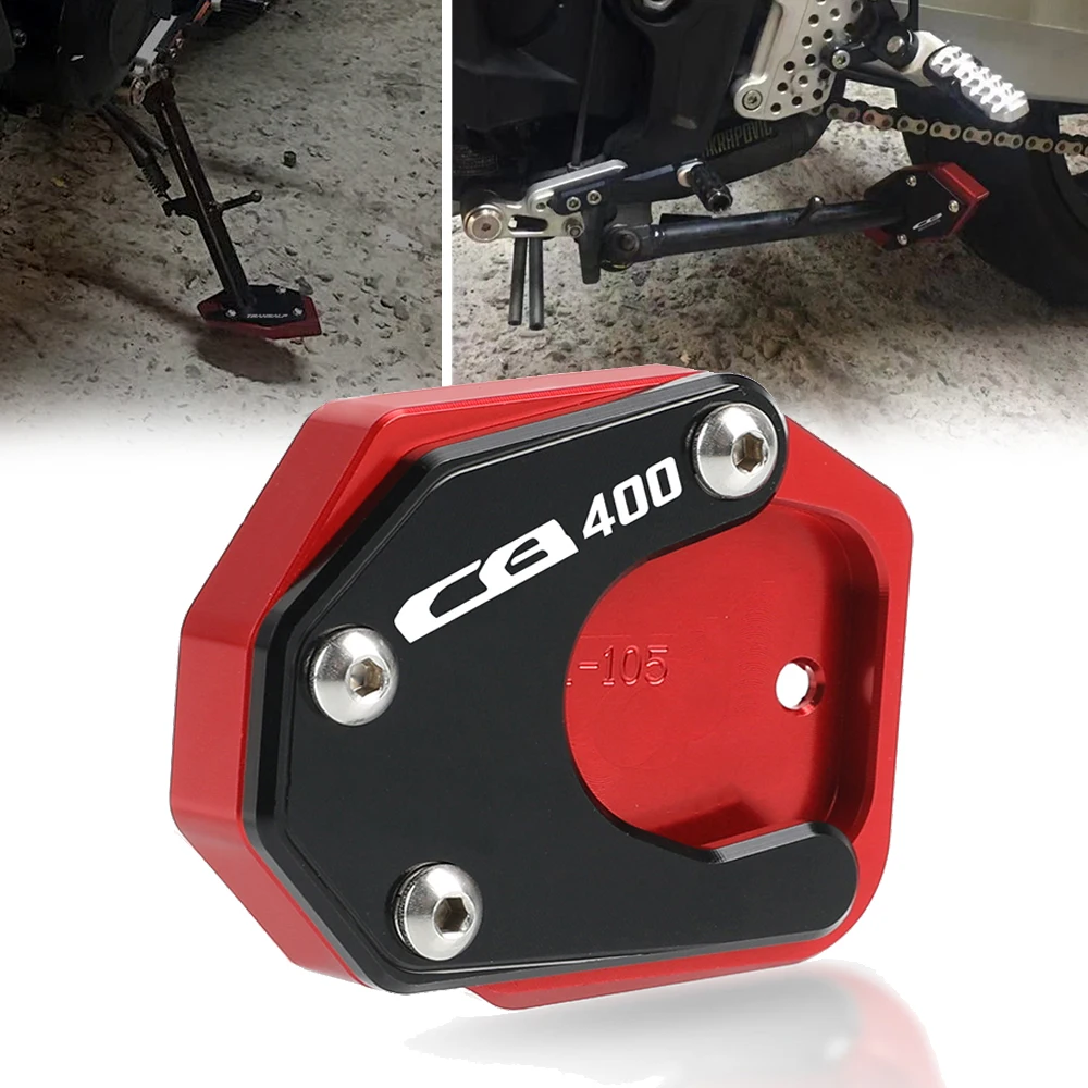 For HONDA CB 400 CB400 2008 2009 2010 2011 2012 Motorcycle CNC Kickstand Foot Side Stand Extension Support Plate Pad
For HONDA CB 400 CB400 2008 2009 2010 2011 2012 Motorcycle CNC Kickstand Foot Side Stand Extension Support Plate Pad