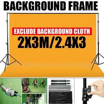 Adjustable Photography Photo Backdrop Support Stand Set Backdrops Frame Background Crossbar Kit + Storage Bag 2X3/2.4X3.0m
Adjustable Photography Photo Backdrop Support Stand Set Backdrops Frame Background Crossbar Kit + Storage Bag 2X3/2.4X3.0m