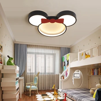 Modern Led Ceiling Light Fixtures Black/White Mickey Ceiling Lamps For Living Children's Room Bedroom 220v Dimmable plafond lamp
Modern Led Ceiling Light Fixtures Black/White Mickey Ceiling Lamps For Living Children's Room Bedroom 220v Dimmable plafond lamp