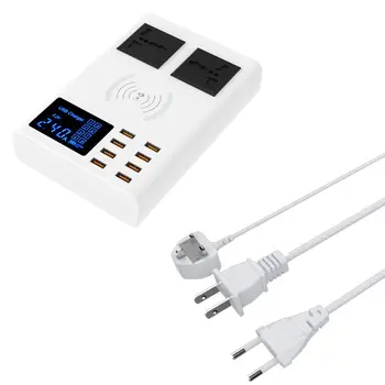 Multi-port Smart AC Socket Quick Charger LED Display Screen Charging Power Adapter for iPhone An-droid Cellphones US/UK/EU Plug
Multi-port Smart AC Socket Quick Charger LED Display Screen Charging Power Adapter for iPhone An-droid Cellphones US/UK/EU Plug