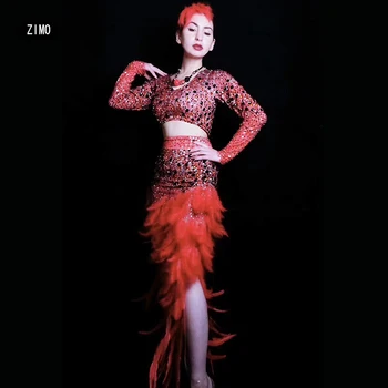 flashing Sequin red cut out long sleeve Dress rhinestone Feather dress Costume Prom Birthday Celebrate Dresses for women wedding
flashing Sequin red cut out long sleeve Dress rhinestone Feather dress Costume Prom Birthday Celebrate Dresses for women wedding