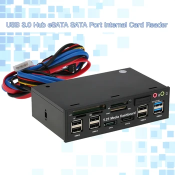 Multi-Function USB 3.0 Hub eSATA SATA Port Internal Card Reader PC Dashboard Media Front Panel Audio
Multi-Function USB 3.0 Hub eSATA SATA Port Internal Card Reader PC Dashboard Media Front Panel Audio