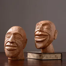 Casa Acessórios de Decoração Cabeça Rosto Para Sala декор для дома P0025(China)