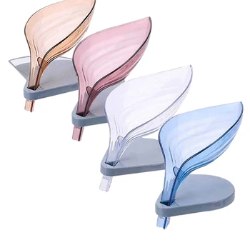 BEAU-4 Pack Leaf Shape Soap Holder Self Draining Soap Box Bathroom Kitchen Decorative Drainage Soap Holder Plastic Soap Dish
BEAU-4 Pack Leaf Shape Soap Holder Self Draining Soap Box Bathroom Kitchen Decorative Drainage Soap Holder Plastic Soap Dish