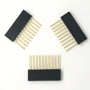 500pcs 2.54mm 10Pin Header Female 10MM Long Needle Female Pin Header Strip Stackable Header 
500pcs 2.54mm 10Pin Header Female 10MM Long Needle Female Pin Header Strip Stackable Header