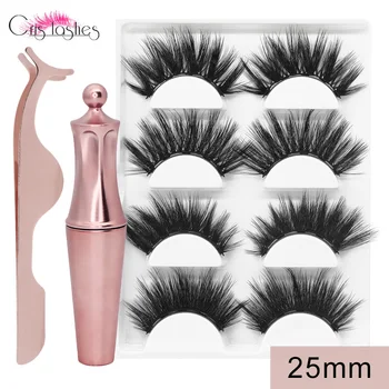 Crislashes 25mm Magnetic Eyelash Eyeliner Set False Mink Eyelashes 3D Tweezer Kit Lengthen Thick Long Lasting Lash Makeup Tool
Crislashes 25mm Magnetic Eyelash Eyeliner Set False Mink Eyelashes 3D Tweezer Kit Lengthen Thick Long Lasting Lash Makeup Tool