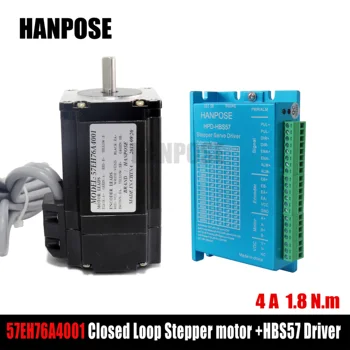 Hybrid Step-servo motor NEMA 23 4A 1.8N.m Stepper Motor 76mm + HBS57 Closed Loop Servo Driver CNC Controller Kit
Hybrid Step-servo motor NEMA 23 4A 1.8N.m Stepper Motor 76mm + HBS57 Closed Loop Servo Driver CNC Controller Kit