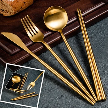 304 Stainless Steel Tableware Portable Detachable Cutlery Set Travel Supplies JS22
304 Stainless Steel Tableware Portable Detachable Cutlery Set Travel Supplies JS22