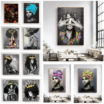 Graffiti African Girl Poster Canvas Art Prints , Watercolor African Woman Portrait Art Painting Wall Pictures Home Room Decor
Graffiti African Girl Poster Canvas Art Prints , Watercolor African Woman Portrait Art Painting Wall Pictures Home Room Decor