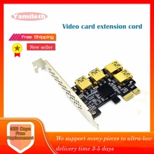 Yamileth Gold PCIE PCI-E Riser Card 1 to 4 USB 3.0 Multiplier Hub X16 PCI Express 1X 16X Adapter For Bitcoin ETH Mining Miner
Yamileth Gold PCIE PCI-E Riser Card 1 to 4 USB 3.0 Multiplier Hub X16 PCI Express 1X 16X Adapter For Bitcoin ETH Mining Miner