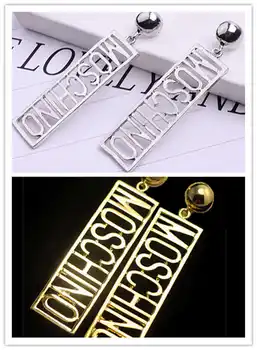 Fashion Stainless steel women hook silver and gold color Earrings dangle alloy jewelry drop 
Fashion Stainless steel women hook silver and gold color Earrings dangle alloy jewelry drop