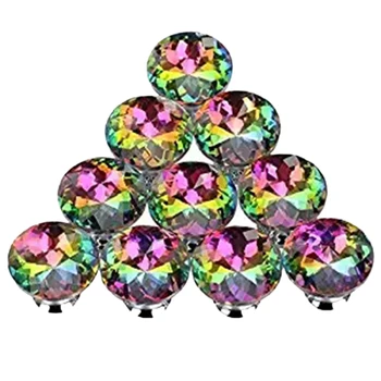 10PCS 30MM Colorful Crystal Knobs Glass Cabinet Knobs Drawer Pulls Handle for Home Cabinet Drawer and Dresser 
10PCS 30MM Colorful Crystal Knobs Glass Cabinet Knobs Drawer Pulls Handle for Home Cabinet Drawer and Dresser