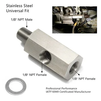 Car Auto 1/8 BSPT Oil Pressure Sensor Tee To NPT Fitting Turbo Feed Line Parts Turbo Oil Feed Adapter Fitting Auto Parts
Car Auto 1/8 BSPT Oil Pressure Sensor Tee To NPT Fitting Turbo Feed Line Parts Turbo Oil Feed Adapter Fitting Auto Parts