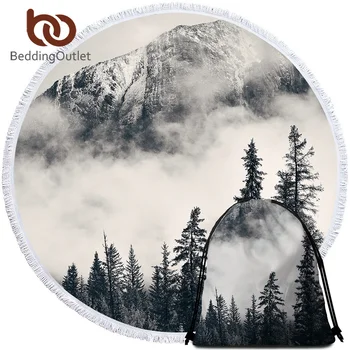 BeddingOutlet Forest Round Beach Towel Foggy Mountain Bath Towel Coniferous Tree Yoga Mat Nature Beauty Toalla Blanket 150cm
BeddingOutlet Forest Round Beach Towel Foggy Mountain Bath Towel Coniferous Tree Yoga Mat Nature Beauty Toalla Blanket 150cm
