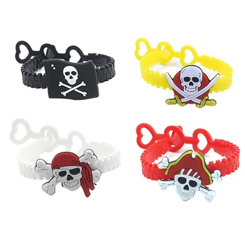 Wholesale 100pcs new arrival Pirate Halloween Children's Bracelet Creative wristband environmental protection PVC bangle 
Wholesale 100pcs new arrival Pirate Halloween Children's Bracelet Creative wristband environmental protection PVC bangle