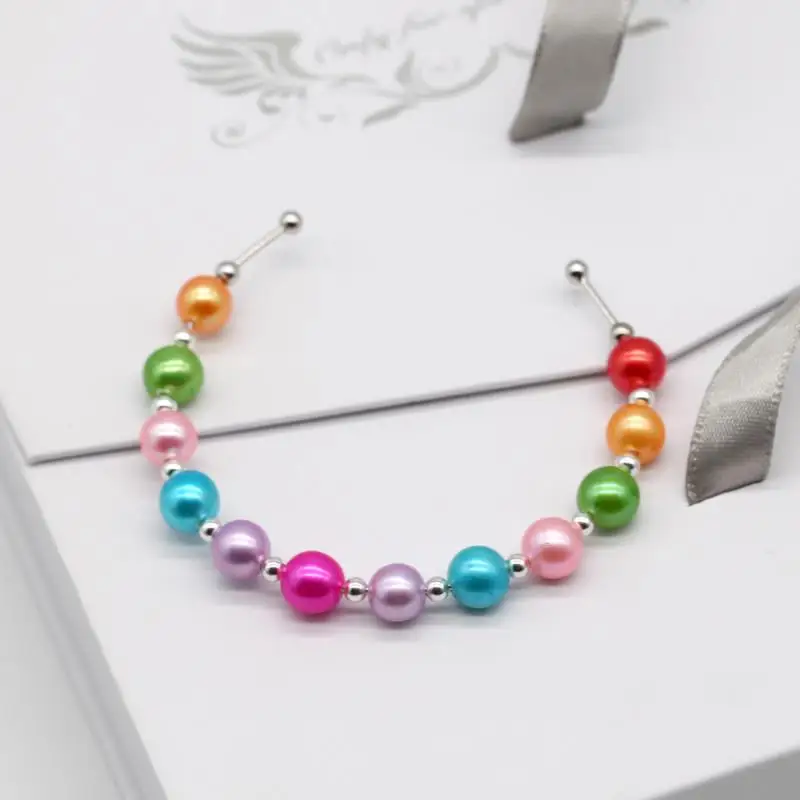 Fashion Rainbow Pearls Bangle Bracelet New 12 Round Pearl Bracelet 6-8MM Colored Pearls Jewelry for Party BT100
Fashion Rainbow Pearls Bangle Bracelet New 12 Round Pearl Bracelet 6-8MM Colored Pearls Jewelry for Party BT100