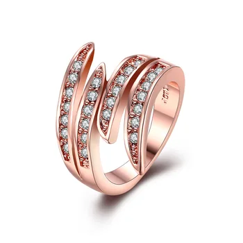 CHAMSS Fashion Trendy Spiral Diamond Ring Personalized Simple Female Engagement Ring
CHAMSS Fashion Trendy Spiral Diamond Ring Personalized Simple Female Engagement Ring