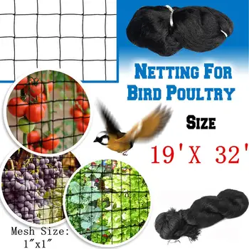 New 6x10m Black Nylon Anti Bird Netting Catcher Bird Preventing Net Trap Crops Fruit Tree Vegetables Flower Garden Mesh Pest Con
New 6x10m Black Nylon Anti Bird Netting Catcher Bird Preventing Net Trap Crops Fruit Tree Vegetables Flower Garden Mesh Pest Con
