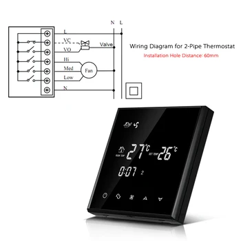 New 220-230V Air Conditioner 2-Pipe Thermostat with LCD Display Good Quality Touch Screen Programmable Room Temperature Controll
New 220-230V Air Conditioner 2-Pipe Thermostat with LCD Display Good Quality Touch Screen Programmable Room Temperature Controll
