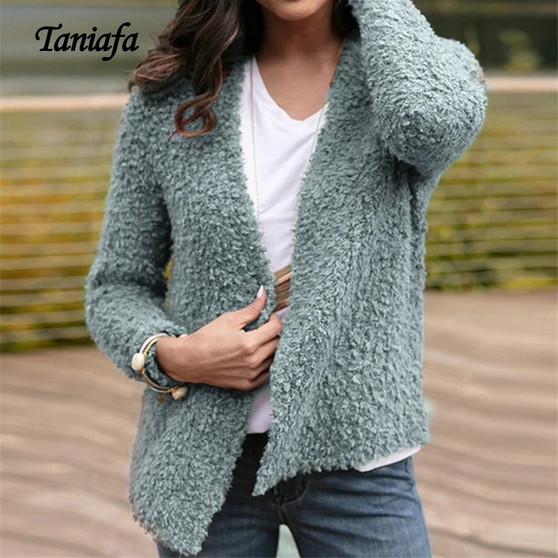 Taniafa New Women Fashion Winter Warm Plush Soid Color Coats Casual Slim Fit Short Outerwear
Taniafa New Women Fashion Winter Warm Plush Soid Color Coats Casual Slim Fit Short Outerwear