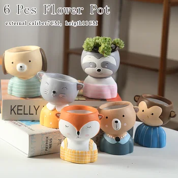 Flower Pots Lovely Cartoon Succulent pot Cactus Pots Ceramic Plant Garden Planter Outdoor Garden Home Decor
Flower Pots Lovely Cartoon Succulent pot Cactus Pots Ceramic Plant Garden Planter Outdoor Garden Home Decor