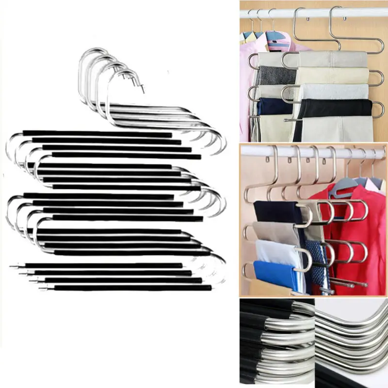 Hot Sale Multi Layer Clothes Skirt Hangers Home Garment Pants Socks Hook Clip Storage Rack
Hot Sale Multi Layer Clothes Skirt Hangers Home Garment Pants Socks Hook Clip Storage Rack