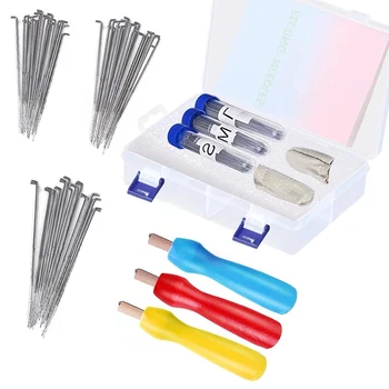 KAOBUY 66Pcs Felt Needle Tool - Felting Starter Kit With 3Sizes Felting Needles, Color Wooden Handle Holder,Felting Needle Mat
KAOBUY 66Pcs Felt Needle Tool - Felting Starter Kit With 3Sizes Felting Needles, Color Wooden Handle Holder,Felting Needle Mat