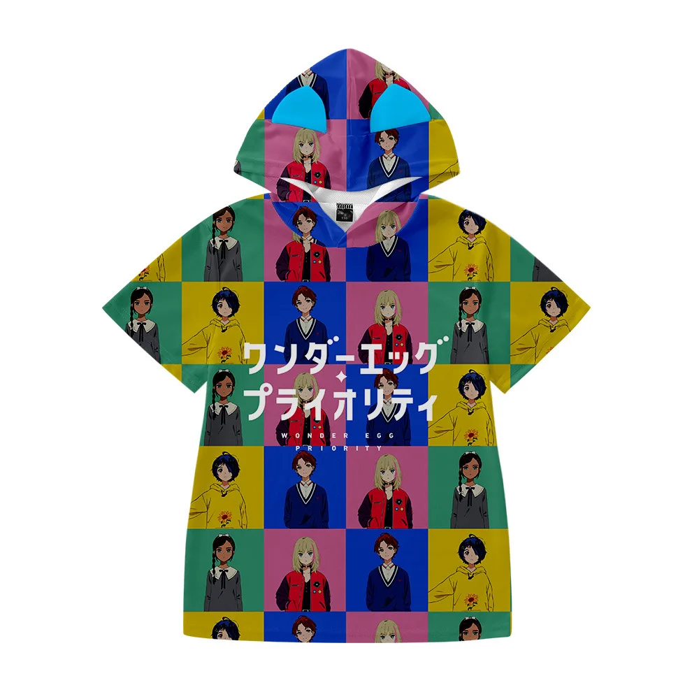 Hip Hop Kids hooded T-shirt Anime Funny Sweatshirt Wonder Egg Priority Hoodie Tshirt 3D high quality Summer Breathable Tee Shirt
Hip Hop Kids hooded T-shirt Anime Funny Sweatshirt Wonder Egg Priority Hoodie Tshirt 3D high quality Summer Breathable Tee Shirt