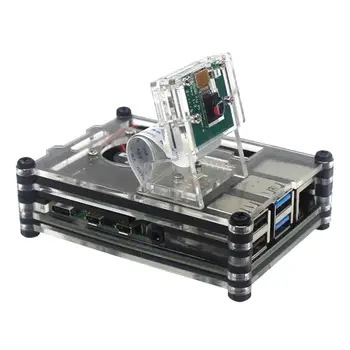 9-layer Acrylic Shell Camera Fixed Bracket Compatible With Cooling Fan Installation For 4th Generation Raspberry PI 4B
9-layer Acrylic Shell Camera Fixed Bracket Compatible With Cooling Fan Installation For 4th Generation Raspberry PI 4B