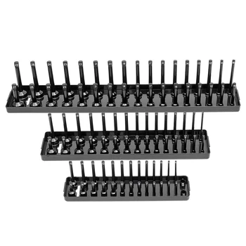 3pcs/set Storage Tool Organizer Socket Tray Metric SAE Multifunctional Shelf Stand Plastic 1/4'' 3/8'' 1/2'' Holder Garage Home
3pcs/set Storage Tool Organizer Socket Tray Metric SAE Multifunctional Shelf Stand Plastic 1/4'' 3/8'' 1/2'' Holder Garage Home