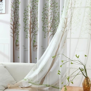 Modern Curtains W100xH250cm Bird Cage Tree Black Silk Shading Tulle Panel Window Curtain For Kids Living Room Bedroom Kitchen
Modern Curtains W100xH250cm Bird Cage Tree Black Silk Shading Tulle Panel Window Curtain For Kids Living Room Bedroom Kitchen
