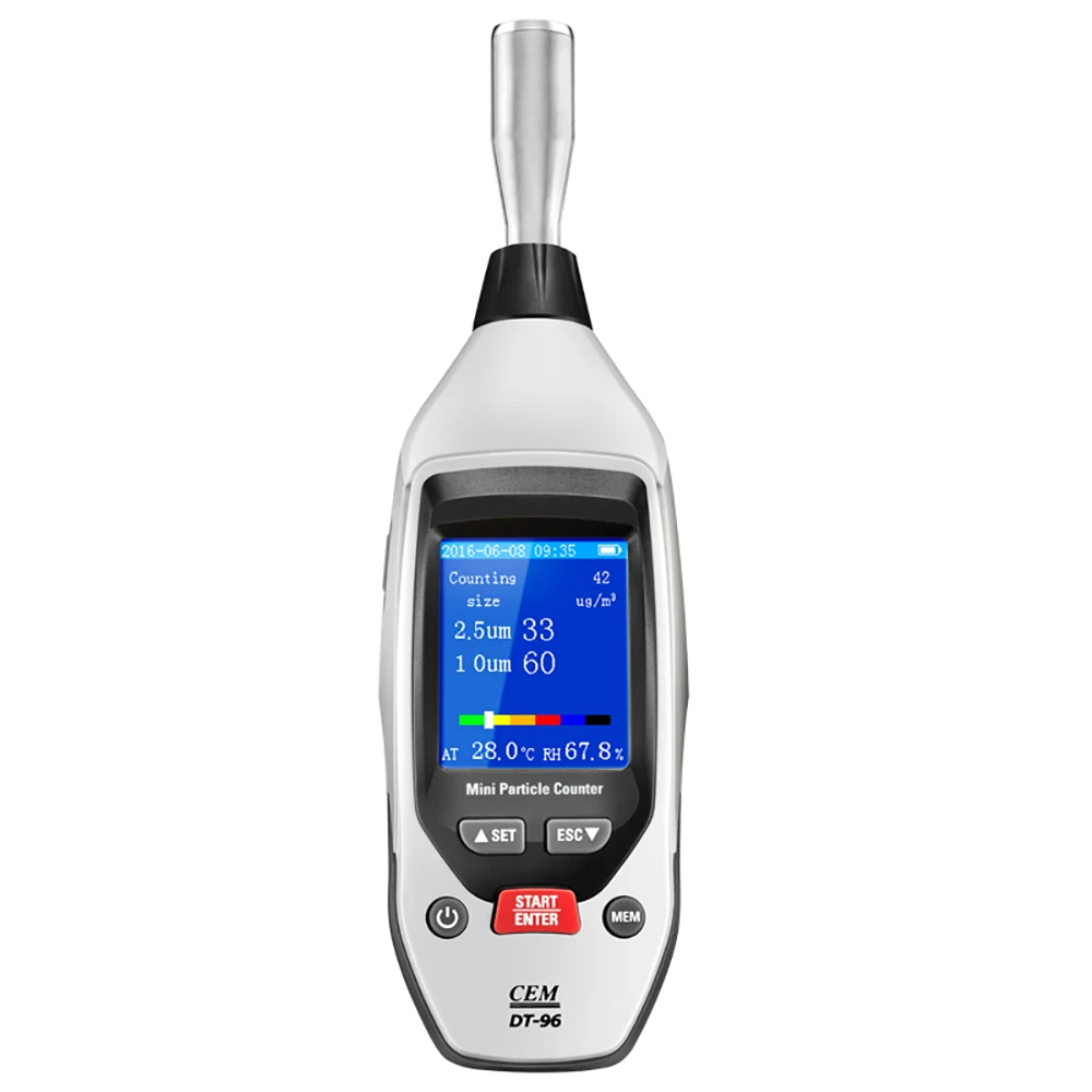 pm2.5, pm0um professional laser particle counter for cleanroom gas particles with bluetooth Mini Particle Counter
pm2.5, pm0um professional laser particle counter for cleanroom gas particles with bluetooth Mini Particle Counter