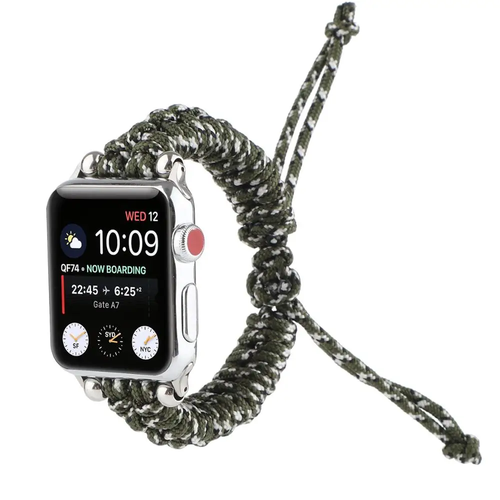 Army Green Nylon Wrist Strap for Apple Watch Series 5 4 3 2 1 38mm 40mm 42mm 44mm Outdoors Sports iwatch Belt Bracelet.
Army Green Nylon Wrist Strap for Apple Watch Series 5 4 3 2 1 38mm 40mm 42mm 44mm Outdoors Sports iwatch Belt Bracelet.