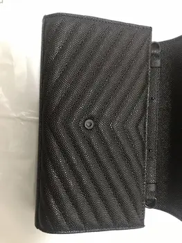 

2020 senior brand designer high quality chain slant across real leather bag multi grid wallet slant across leather bag