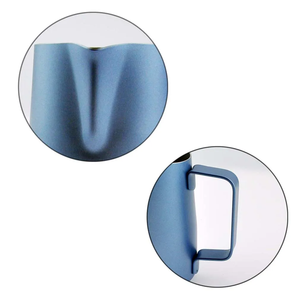 Milk Frothing Pitcher Jug, Stainless Steel, Suitable for Coffee, Latte and Frothing Milk, 4 Designs to Choose