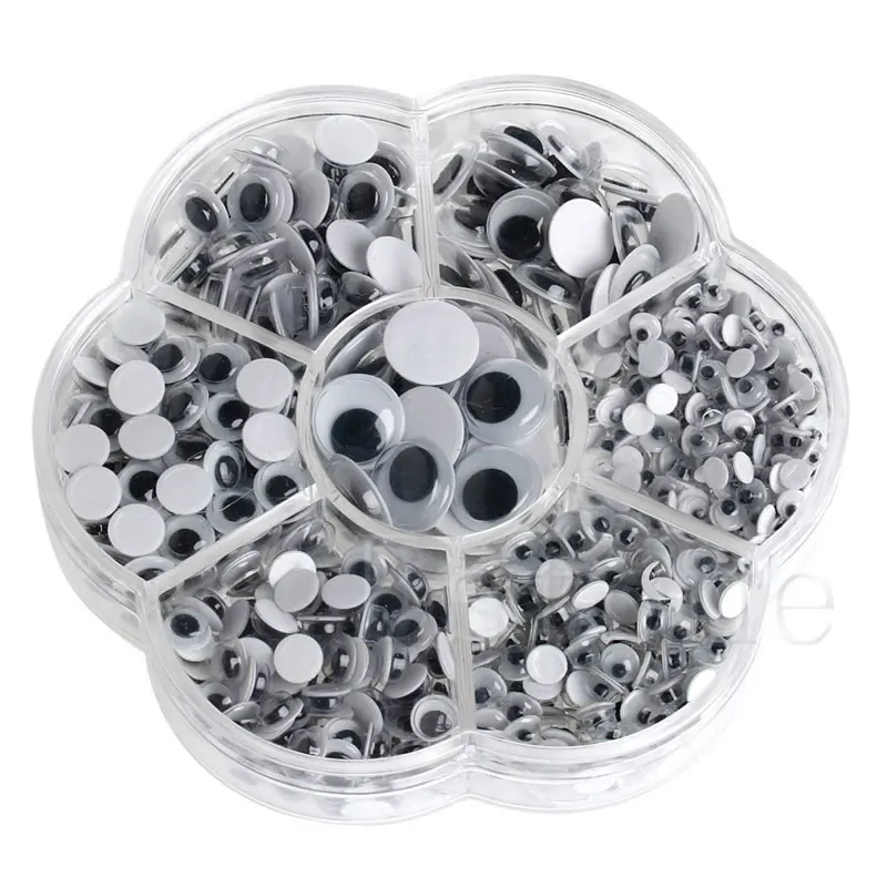 New 700Pcs/Box 7 Sizes DIY Round Self-adhesive Wiggly Googly Eyes For Doll Toy 090B
New 700Pcs/Box 7 Sizes DIY Round Self-adhesive Wiggly Googly Eyes For Doll Toy 090B