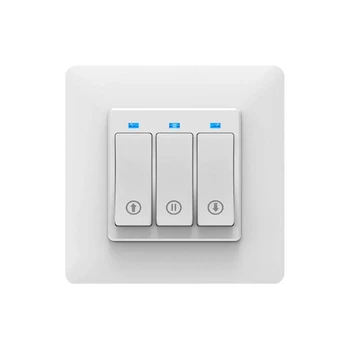 Smart WiFi Curtain Switch, Blinds Press Screen Wall Switch, APP Remote Control, Support 2.4GHz Compatible with Alexa and Google
Smart WiFi Curtain Switch, Blinds Press Screen Wall Switch, APP Remote Control, Support 2.4GHz Compatible with Alexa and Google